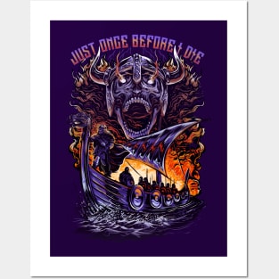 Minnesota Vikings Fans - Just Once Before I Die: Inferno Battle Posters and Art